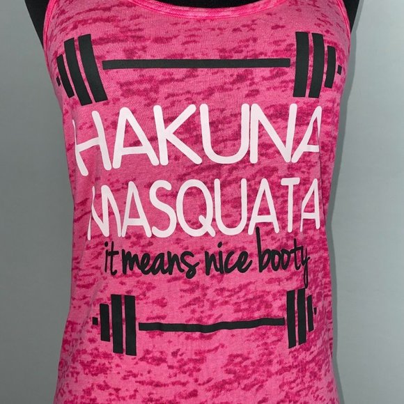 Next Level Apparel S Hakuna Masquata It Means Nice Booty Tank - Picture 2 of 11